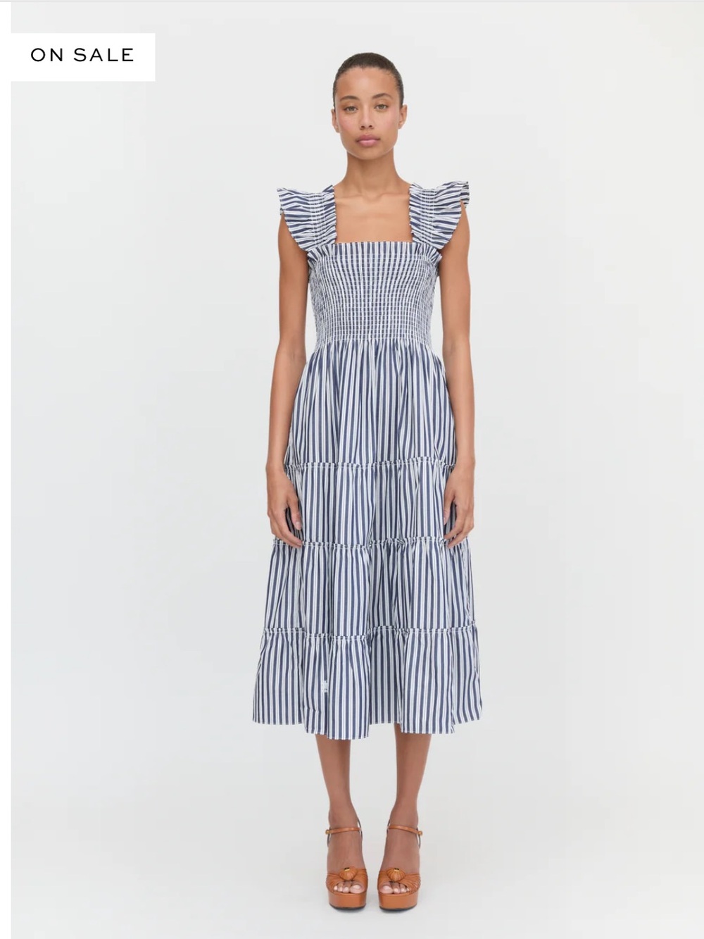 Hill House Ellie Nap Dress Navy Stripe XXL